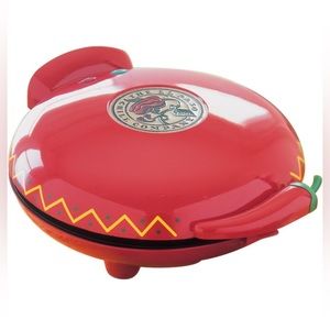 El Paso Chile Company Quesadilla Maker Like New Red